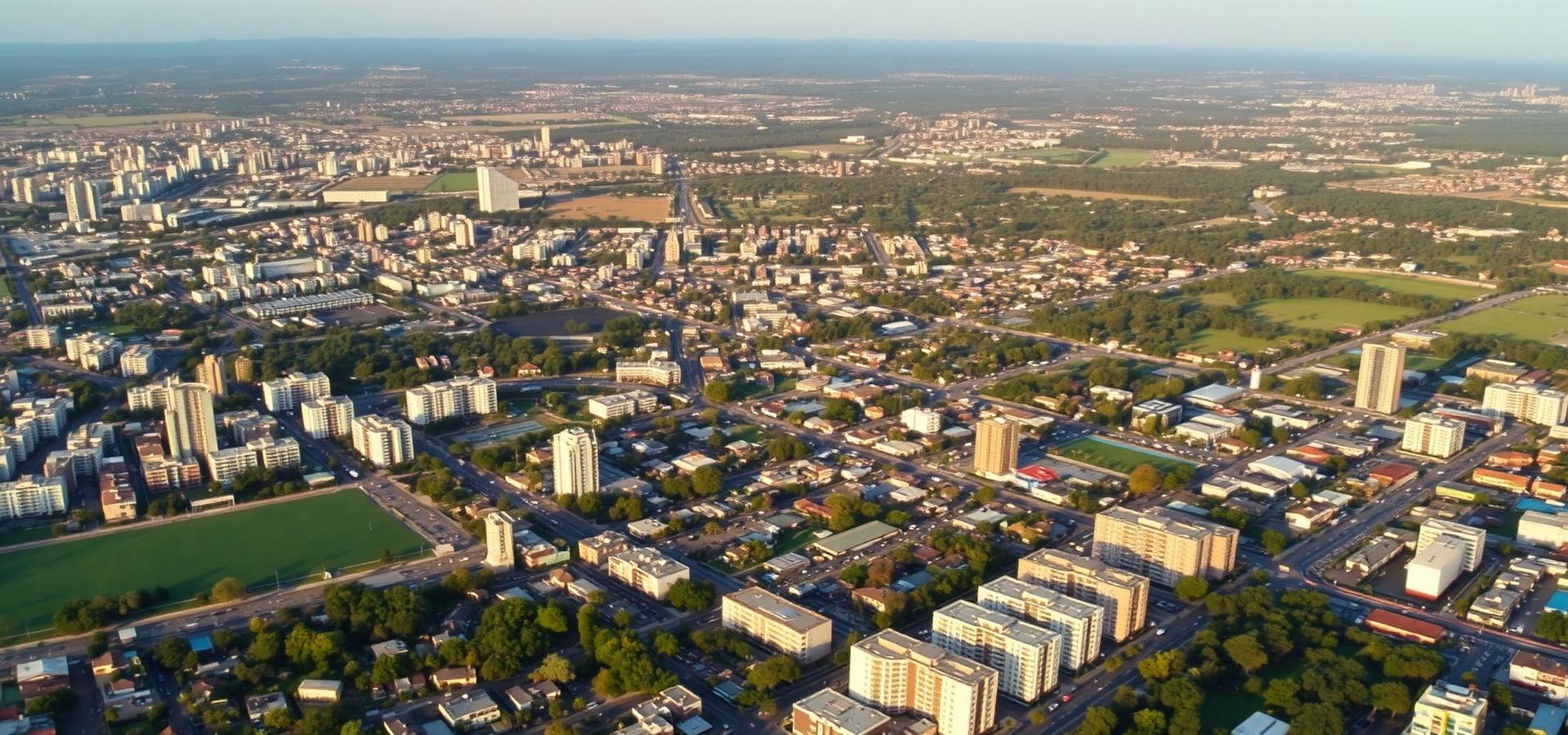 Vista aérea de São Carlos
